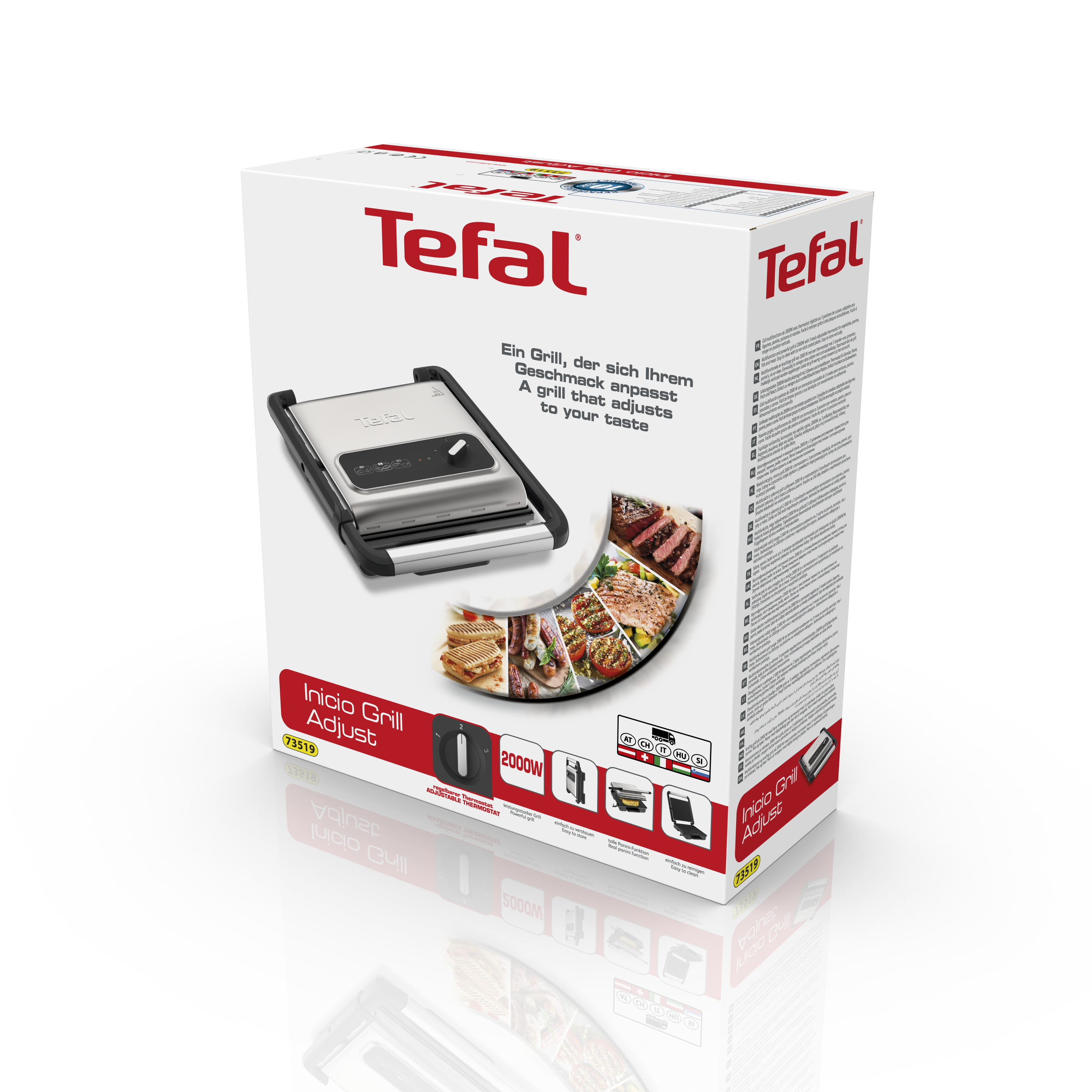 Tefal Kontaktgrill Inicio Adjust Gc242d