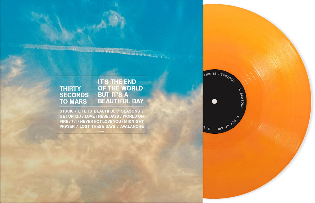 Thirty Seconds To Mars - It’s The End Of World But A Beautiful Day (Opaque Orange Vinyl) (Vinyl LP (nagylemez))