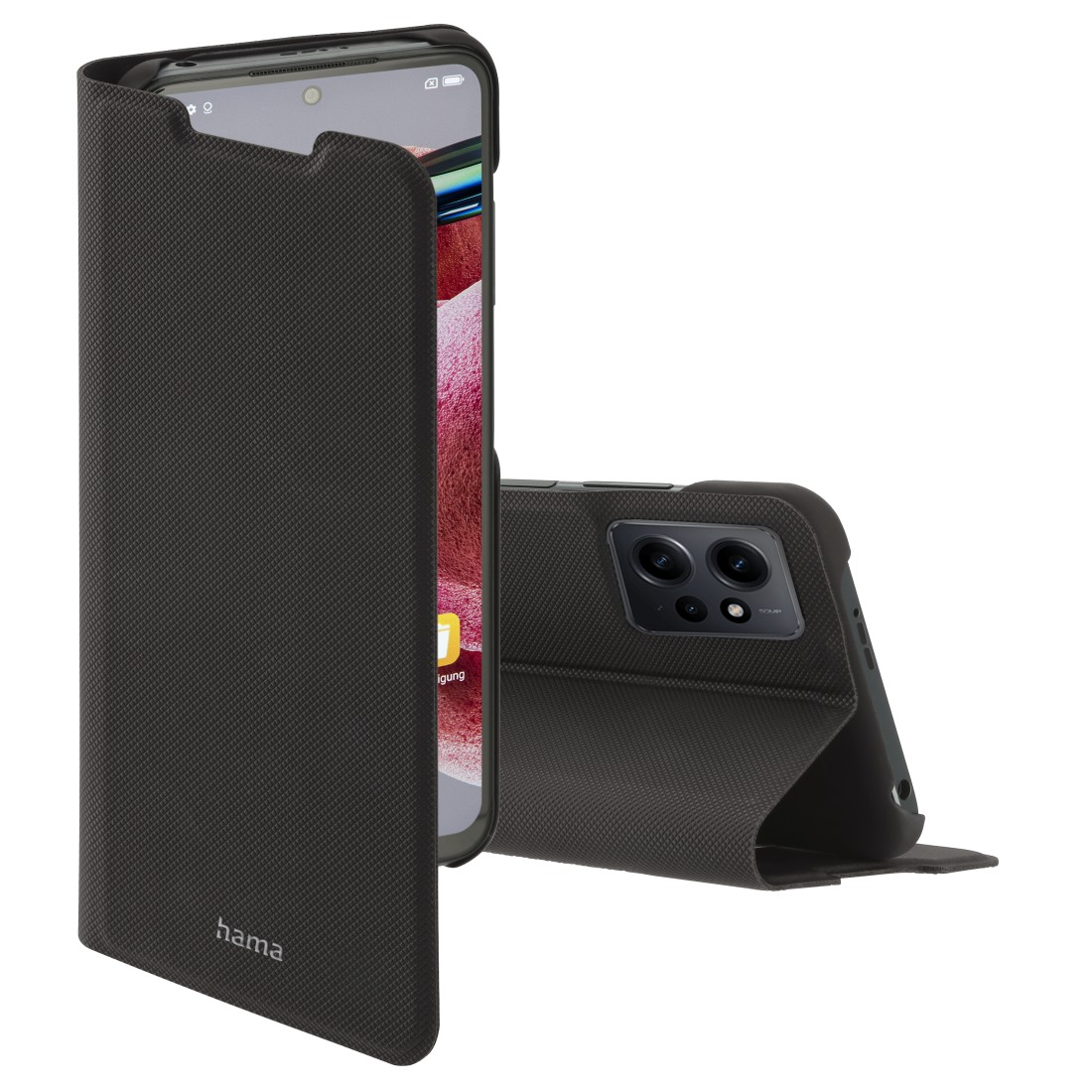 Note Xiaomi, Slim Pro, Bookcover, Redmi 12 4G, Schwarz HAMA
