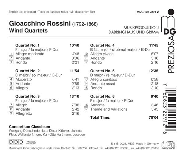 Consortium Classicum - Wind Quartets  - (CD)