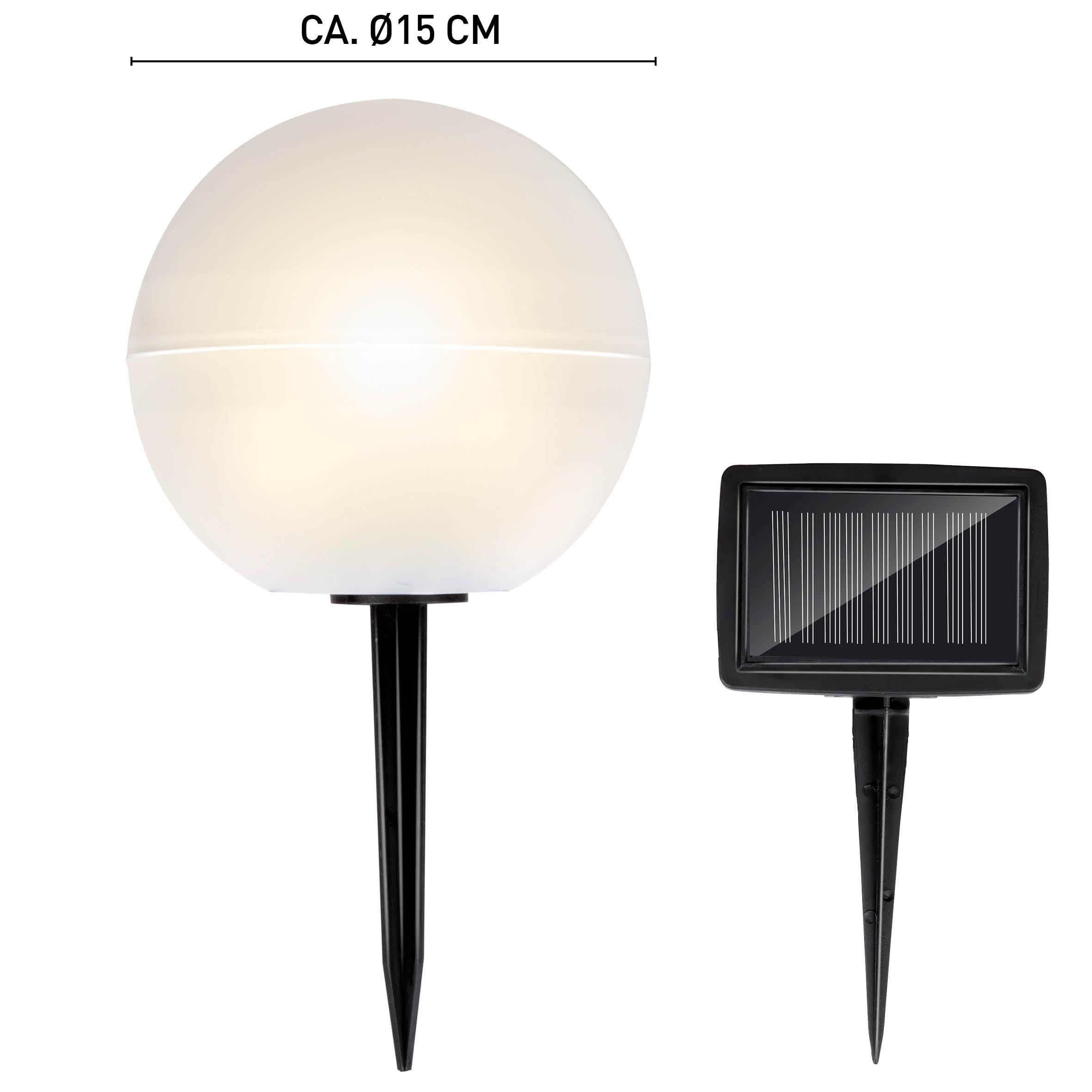Solar 5er Warmweiß/Farbwechsel GRUNDIG LED Weiß, Set Bodenleuchten,