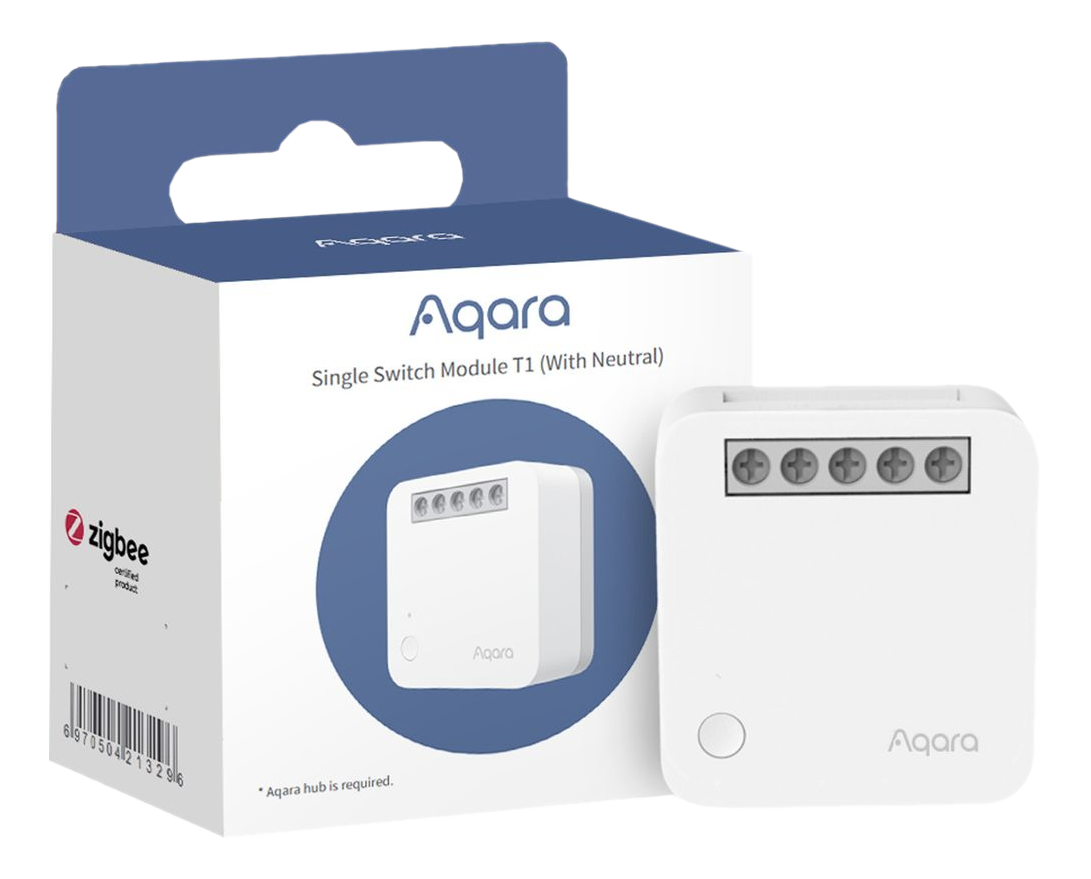 AQARA Single Switch Modul T1 (with Neutral) - Relais-Steuermodul