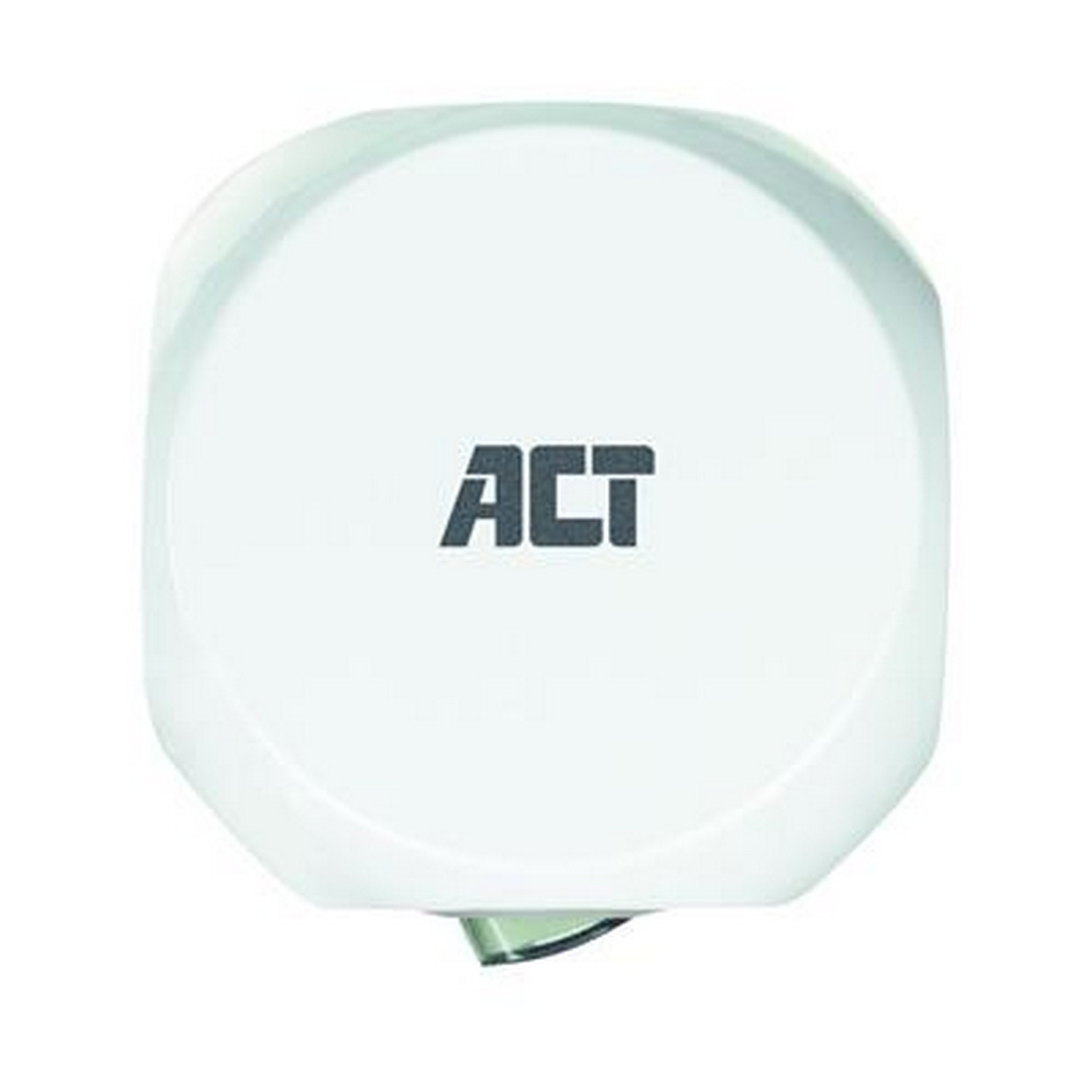 A white ACT sensor with the ACT logo on it.