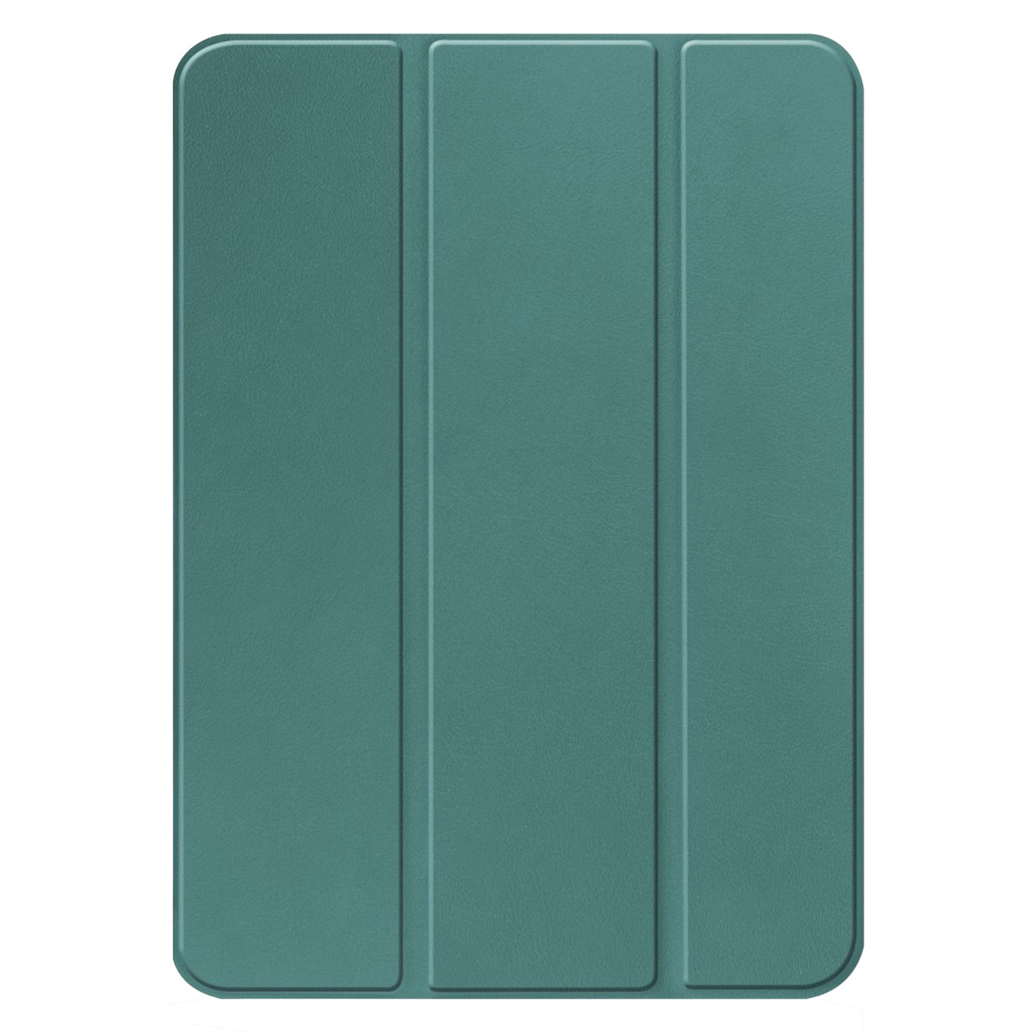 Étui de tablette vert plié.