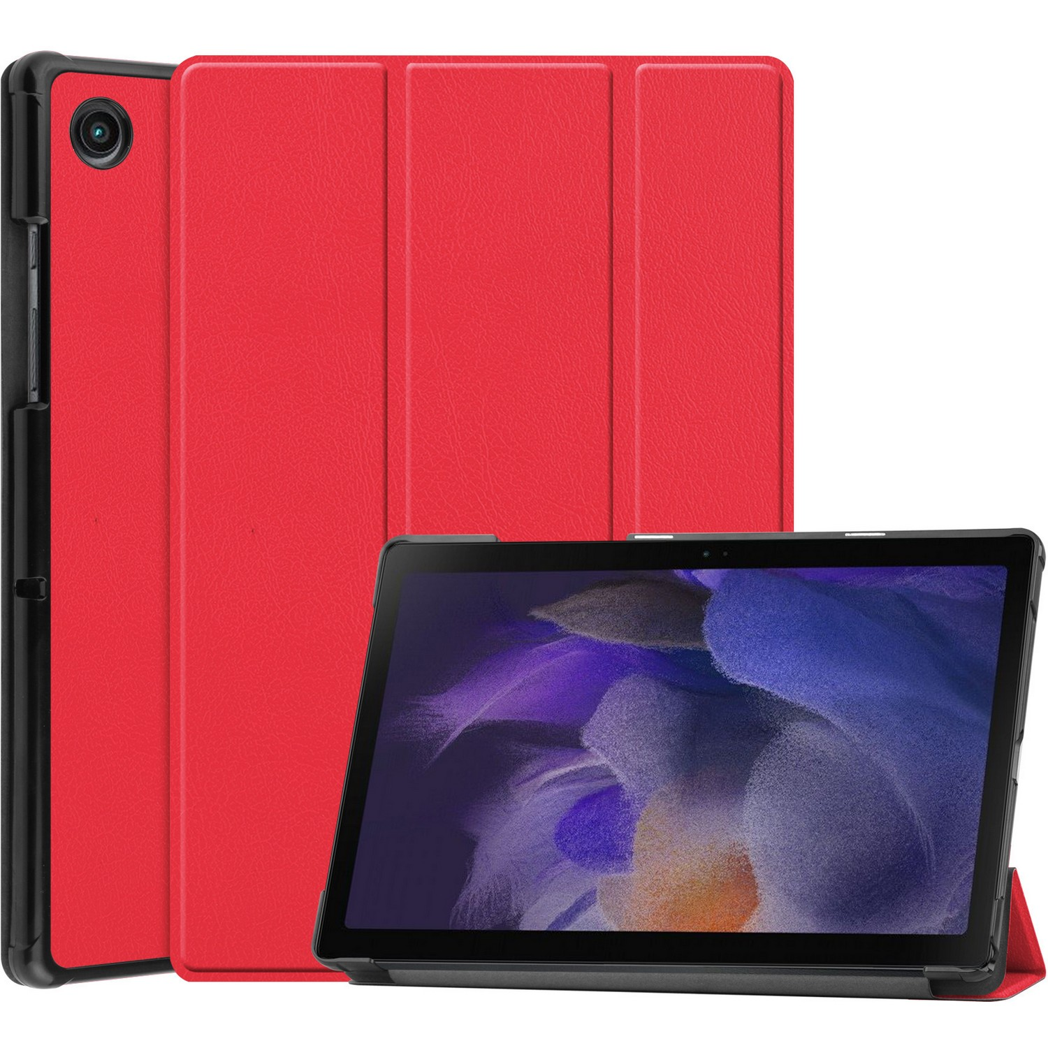 JUST IN CASE Bookcover Slimline Trifold Galaxy Tab A8 Rouge (218471)