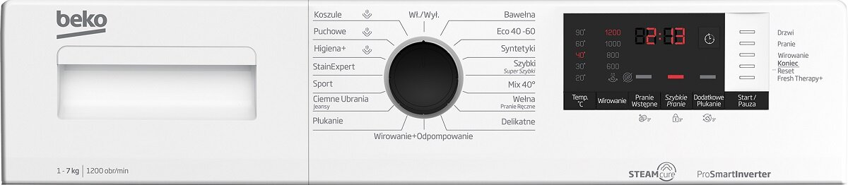 Pralka BEKO WUE7612WPBSE