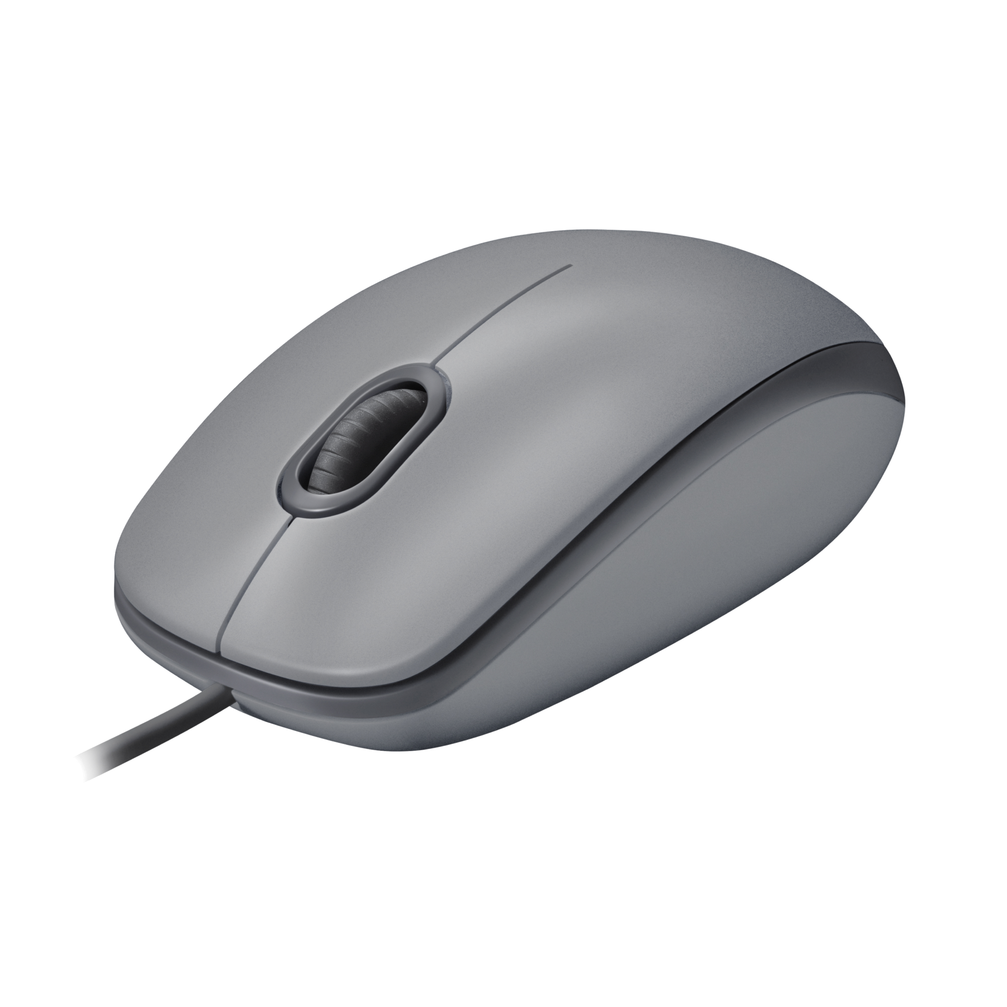 LOGITECH M110 Sessiz Tam Boyutlu Kablolu USB-A Bağlantılı Optik Mouse - Gri