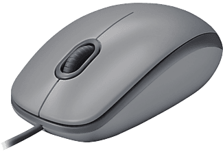 LOGITECH M110 Sessiz Tam Boyutlu Kablolu USB-A Bağlantılı Optik Mouse - Gri_0