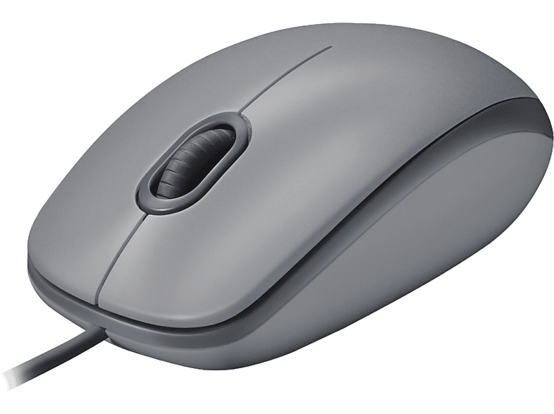 LOGITECH M110 Sessiz Tam Boyutlu Kablolu USB-A Bağlantılı Optik Mouse - Gri_0