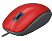 LOGITECH M110 Sessiz Tam Boyutlu Kablolu USB-A Bağlantılı Optik Mouse - Kırmızı