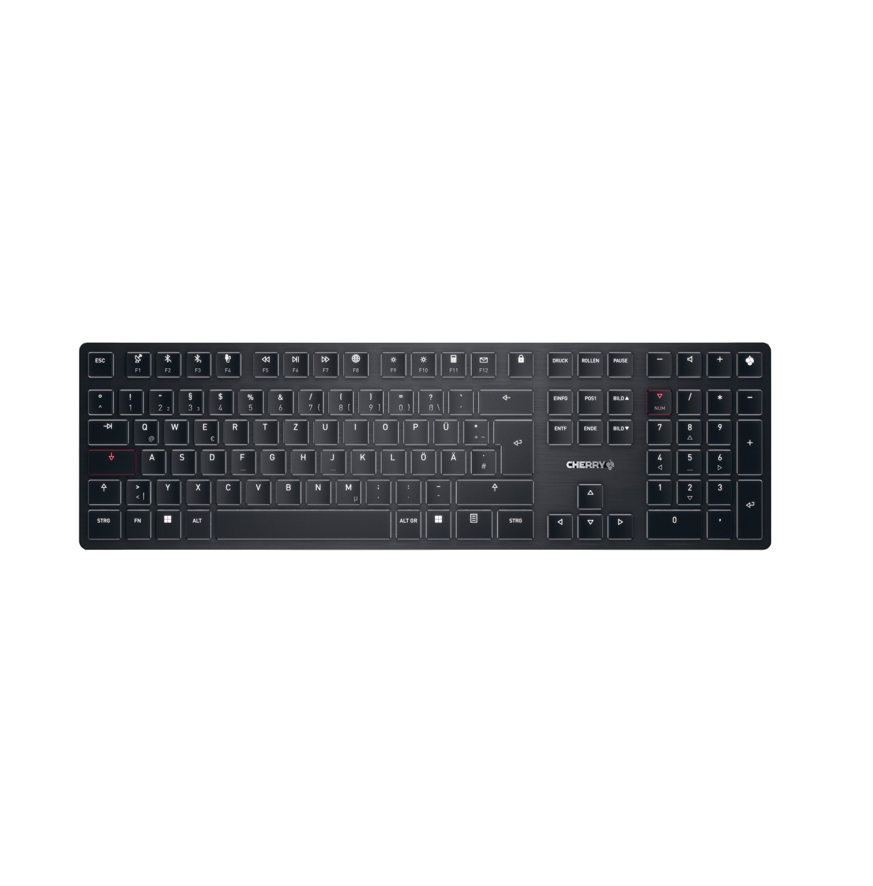 CHERRY KW Kabelgebunden, und Profile, Ultra X Schwarz Tastatur, Cherry Low ULP, Kabellos Mechanisch, MX