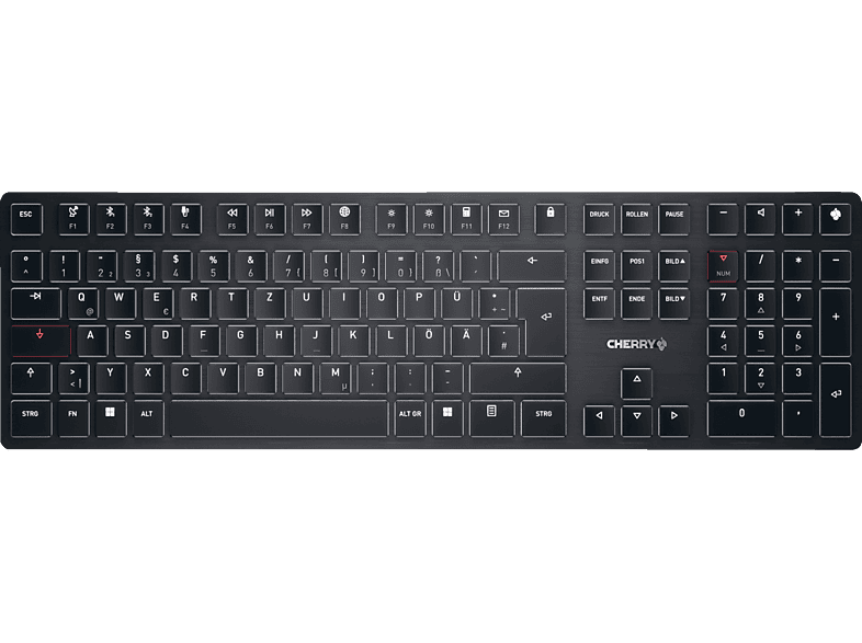 CHERRY KW X ULP, Tastatur, Mechanisch, Cherry MX Ultra Low Profile, Kabellos und Kabelgebunden