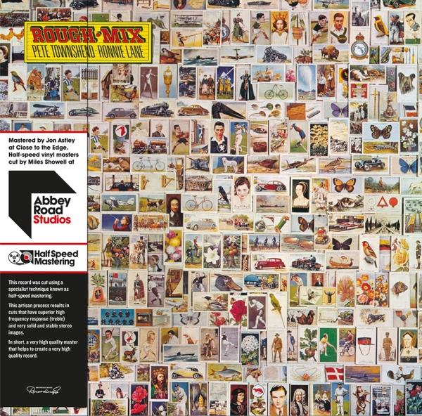 Album borítója. Képek kollázsa a 'ROUGH MIX' és a 'PETE TOWNSHEND RONNIE LANE' szöveggel.
