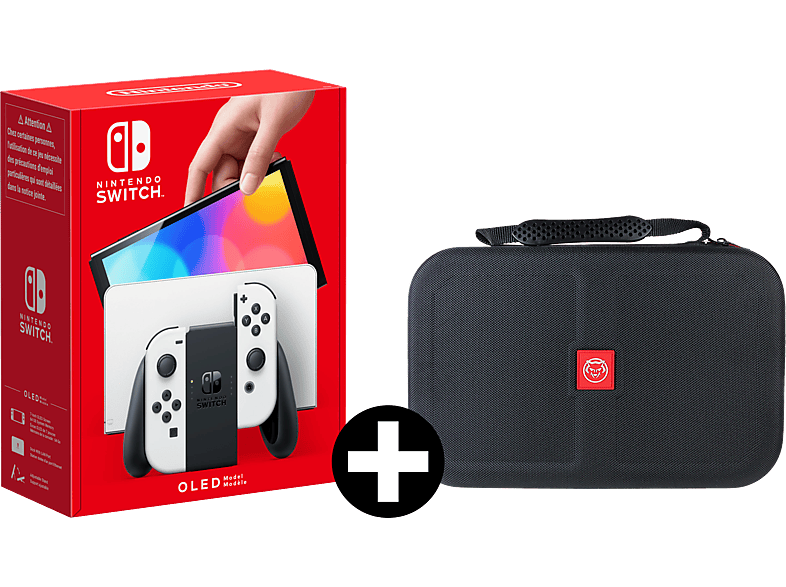 Nintendo Switch Oled Wit + Qware Carry Bag