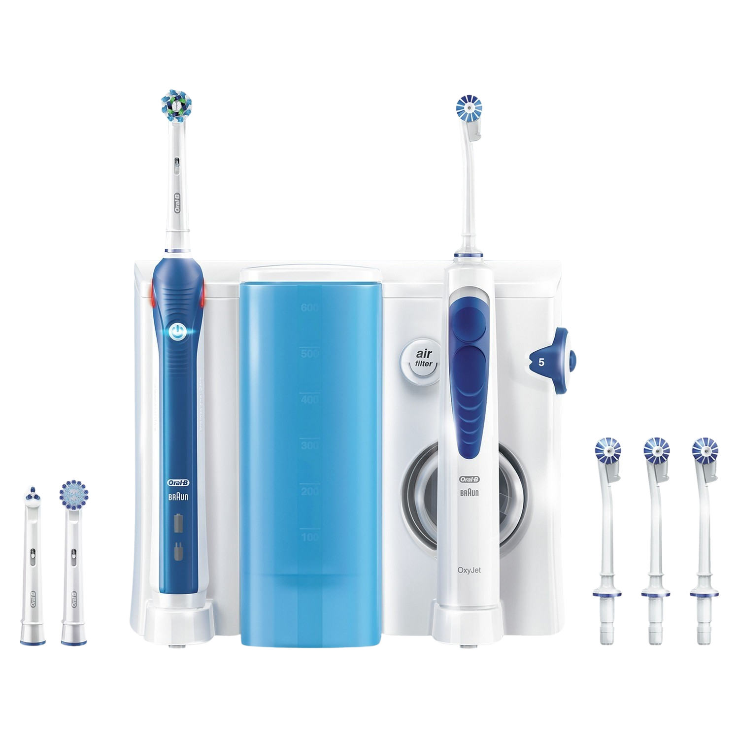 ORAL B Brosse à dents électrique + Jet dentaire Oxyjet Center (PRO 2000)
