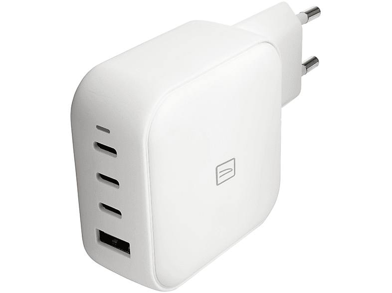 Caricabatteria Tucano Caricat GAN 100W USB EU da 100W, Bianco