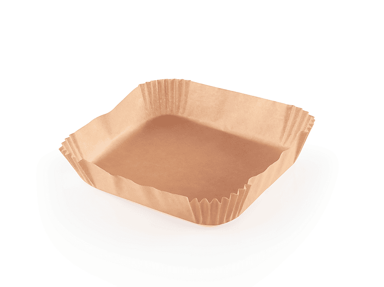 Gourmetmaxx Backpapierschalen 100 Stück, für Heißluftfritteusen 5-7l, 20x20cm — Foto 3 von 5