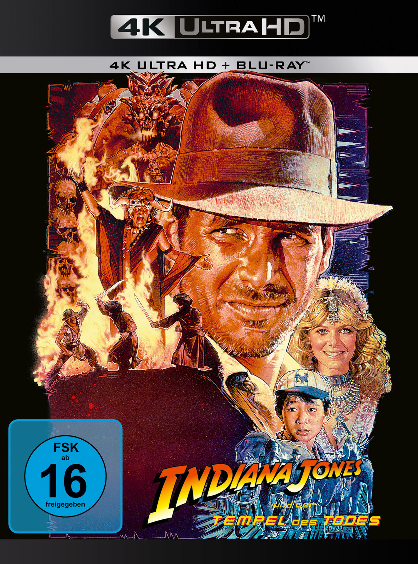 Indiana Jones Filmcover mit detaillierter Illustration.