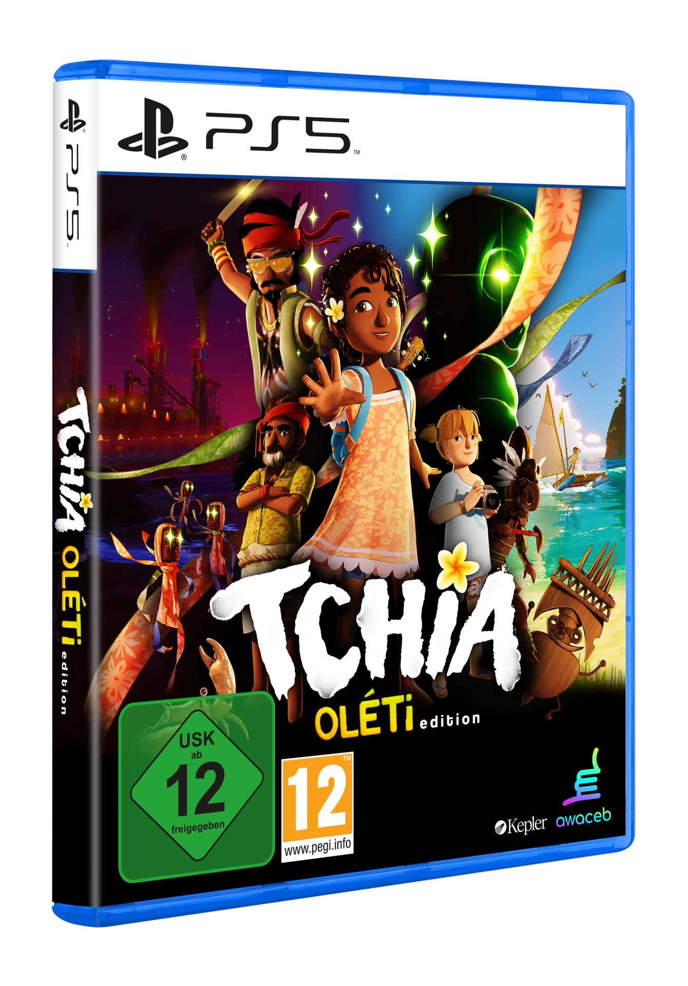 PS5-Spielcover. Eine Gruppe animierter Charaktere in einer lebendigen Insel-Szene.
