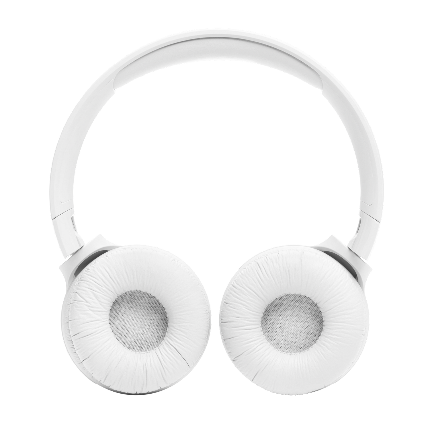 Witte koptelefoon met grote oorschelpen.