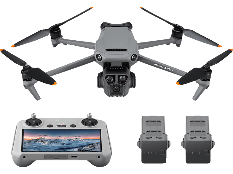 DJI DJI Mavic 3 Pro Drohne, Grau/Schwarz RC) Combo More (DJI Fly