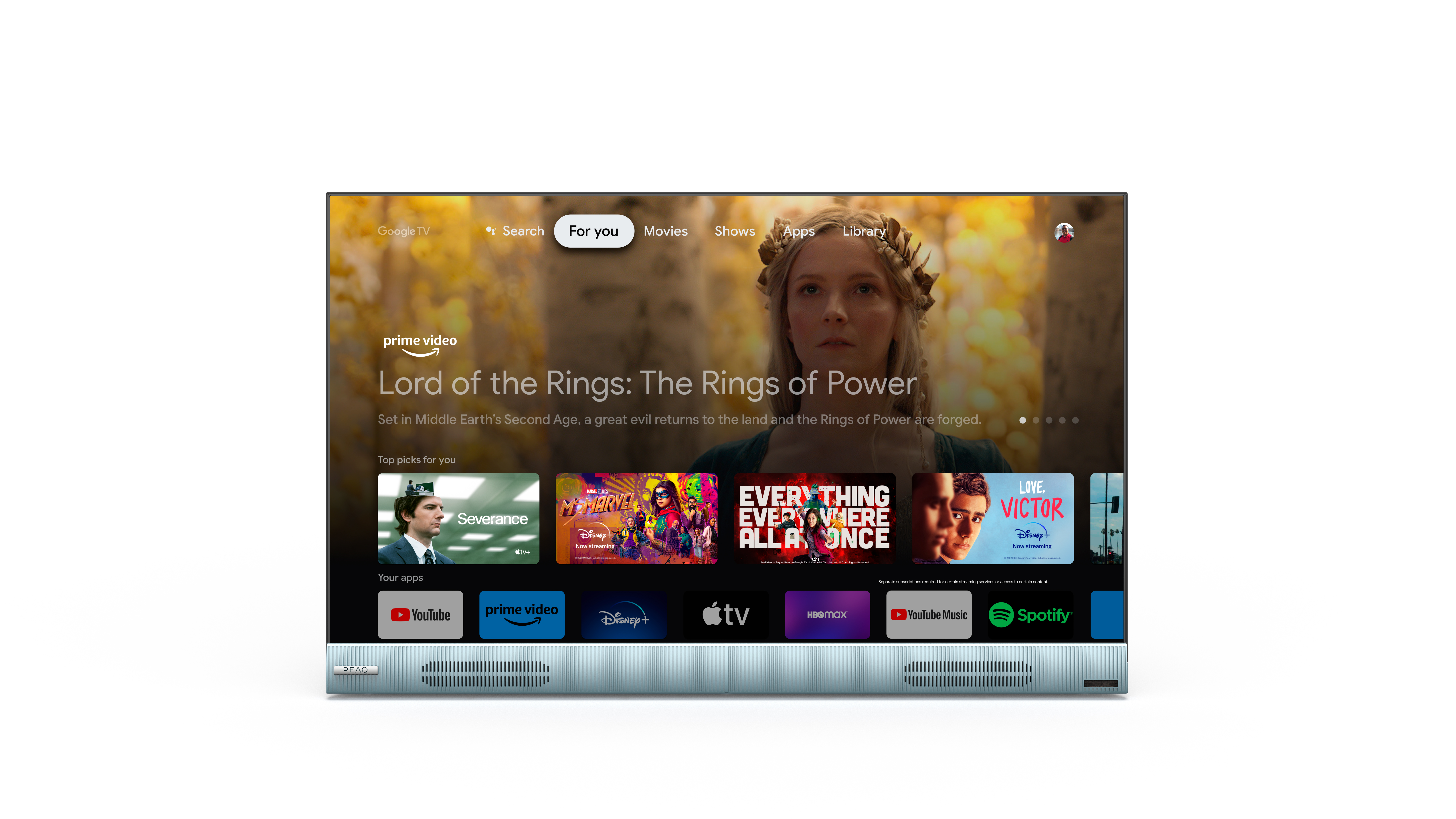 PEAQ PTV 32GH-5023C-BL 32" FULL LED Smart HD-ready - HD ready - TV LED - 32 pouces