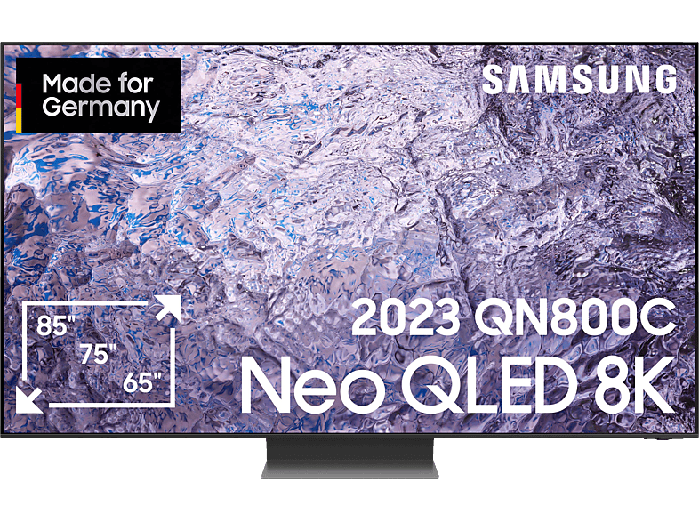 SAMSUNG GQ65QN800C Neo QLED / TV UHD (Flat, Tizen) 65 8K, 163 Zoll SMART TV, cm