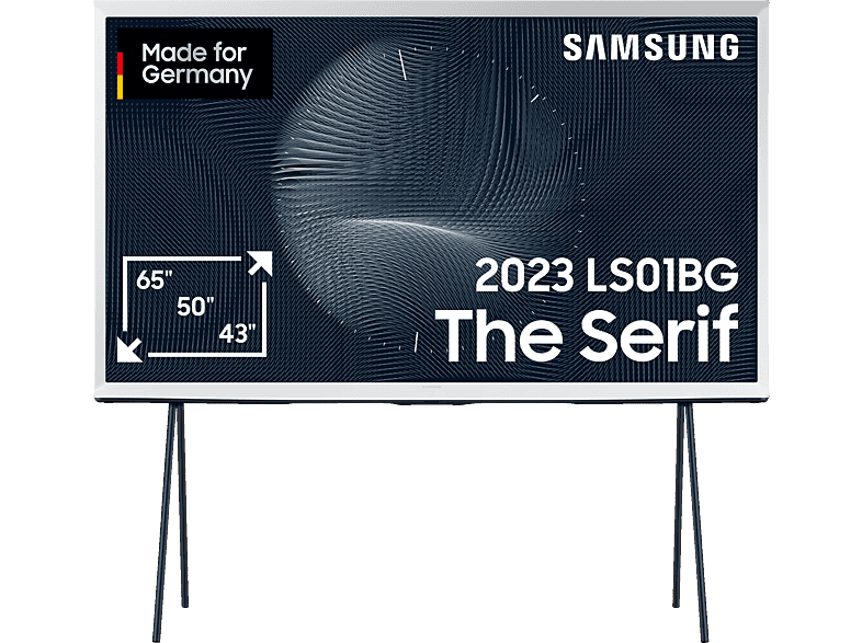 SAMSUNG GQ65LS01BGU The Serif QLED TV (Flat, 65 Zoll / 163 cm, UHD 4K, SMART TV, Tizen)
