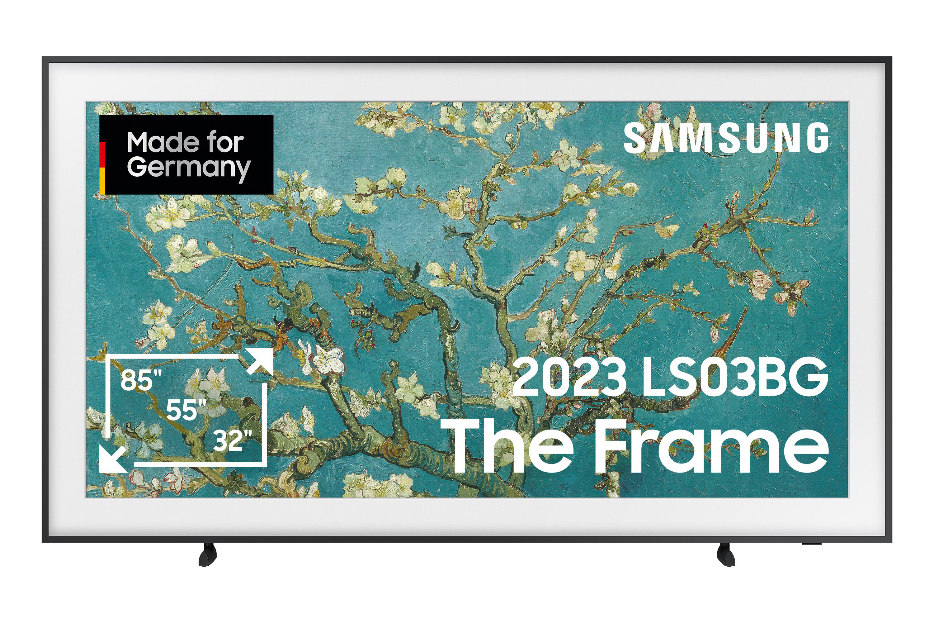 TV TV, SMART Zoll (Flat, / Tizen) 189 cm, QLED UHD Frame The 4K, SAMSUNG 75 GQ75LS03BGU