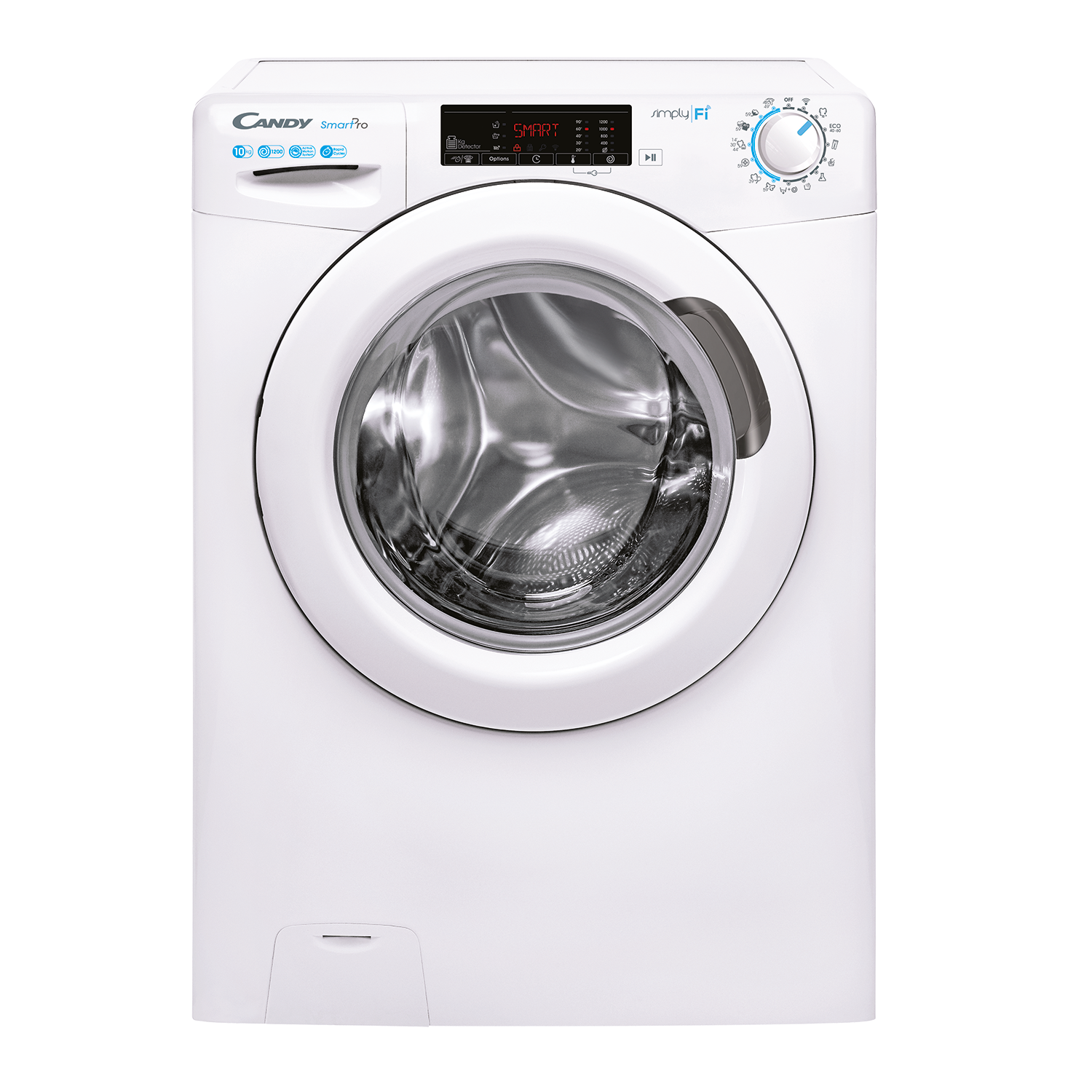 Lavadora carga frontal - Candy Smart Pro CO 12105TW4/1-S, 10 kg, 1200rpm, Wi-Fi, 16 Programas, Blanco