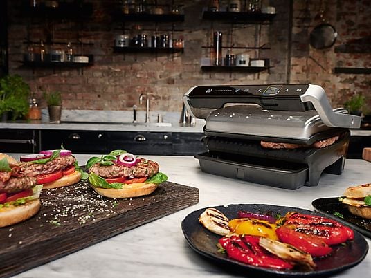 Grill elektryczny TEFAL GC750D Optigrill Elite srebrny