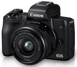 Aparat CANON EOS M50 Czarny + EF-M 15-45mm + Torba SB130 + Karta pamięci 16GB