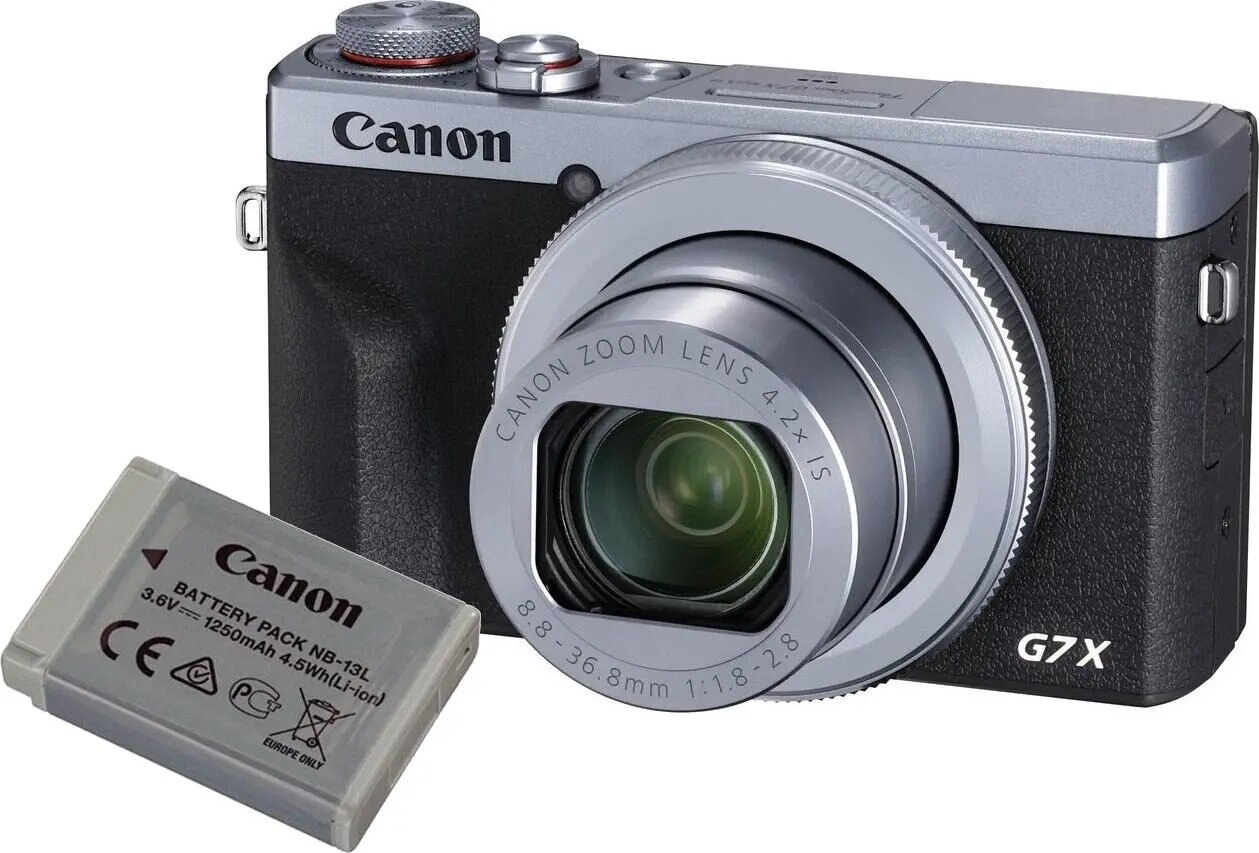Aparat CANON PowerShot G7 X Mark III Srebrny + bateria