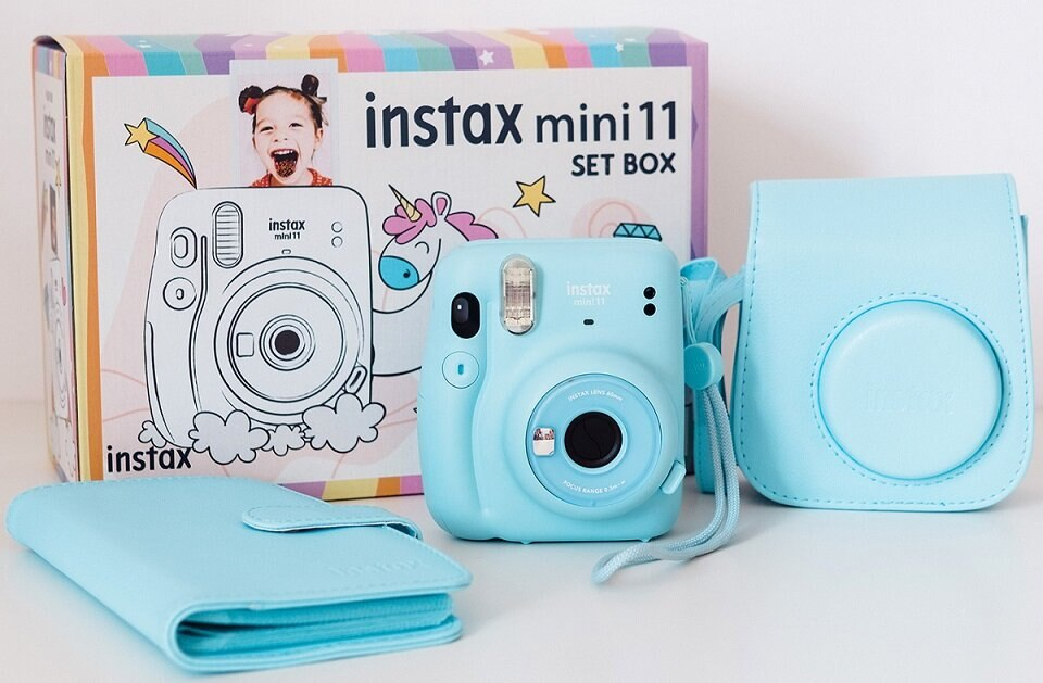 Aparat FUJIFILM Instax mini 11 Big Set Niebieski