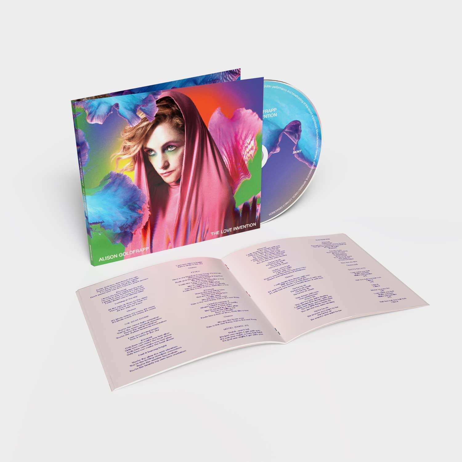 Alison Goldfrapp 'The Love Invention' CD-Hülle und Booklet mit Texten.