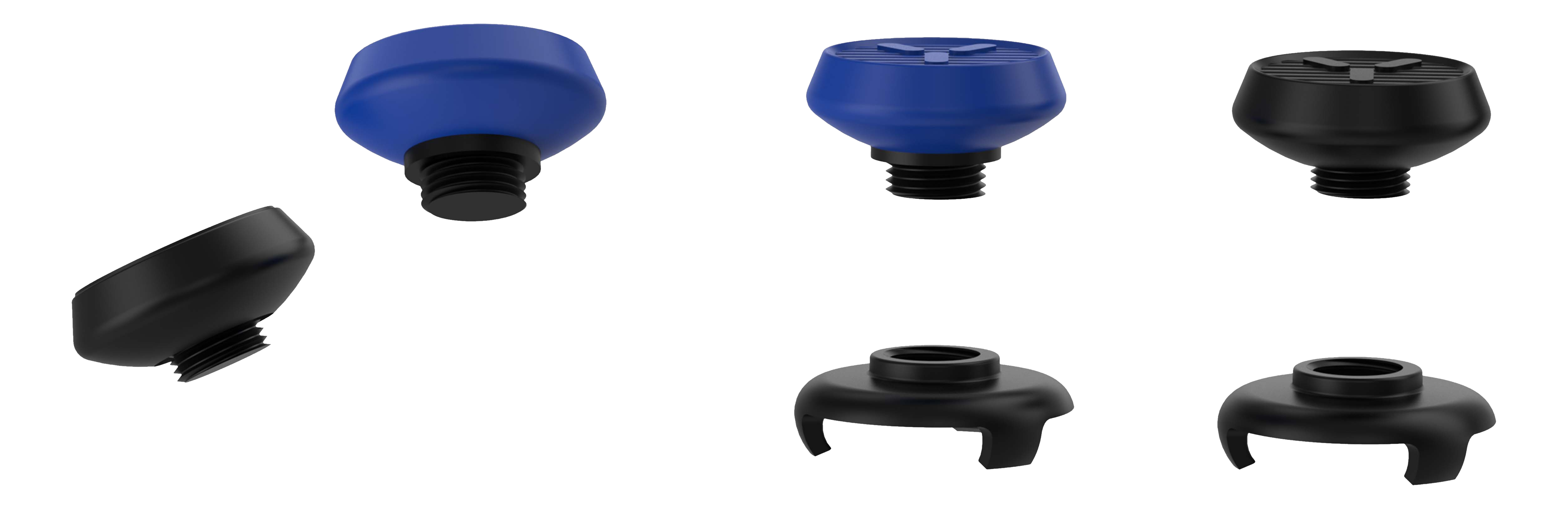 ISY IC-6009 - PS5 Controller Aufsätze (Blau/Schwarz)