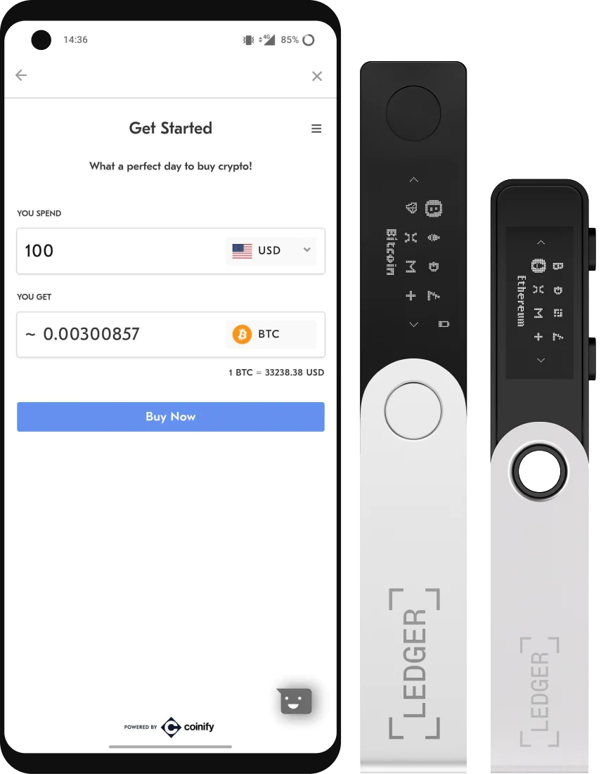 LEDGER Nano X Hardware-Wallet, Kosmoslila Hardware Wallet