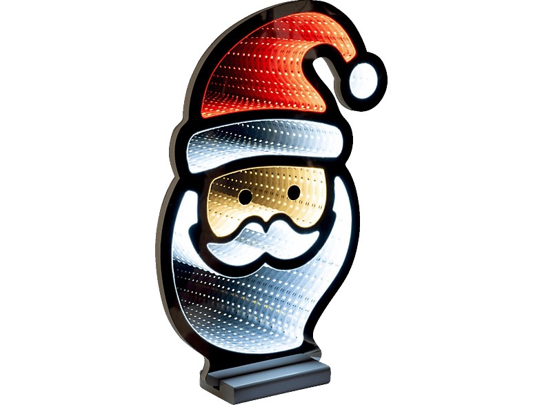 FHS LED Weihnachtsmann Weihnachtsbeleuchtung, Rot, Rot, Weiß Kunststoff