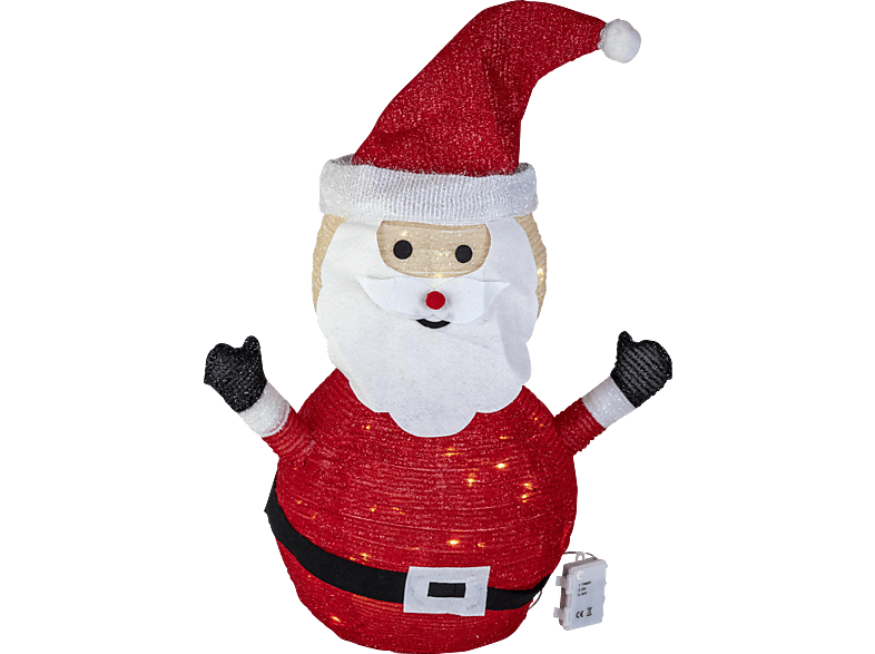 FHS Popup Santa LED Weihnachtsbeleuchtung, Rot, Weiß