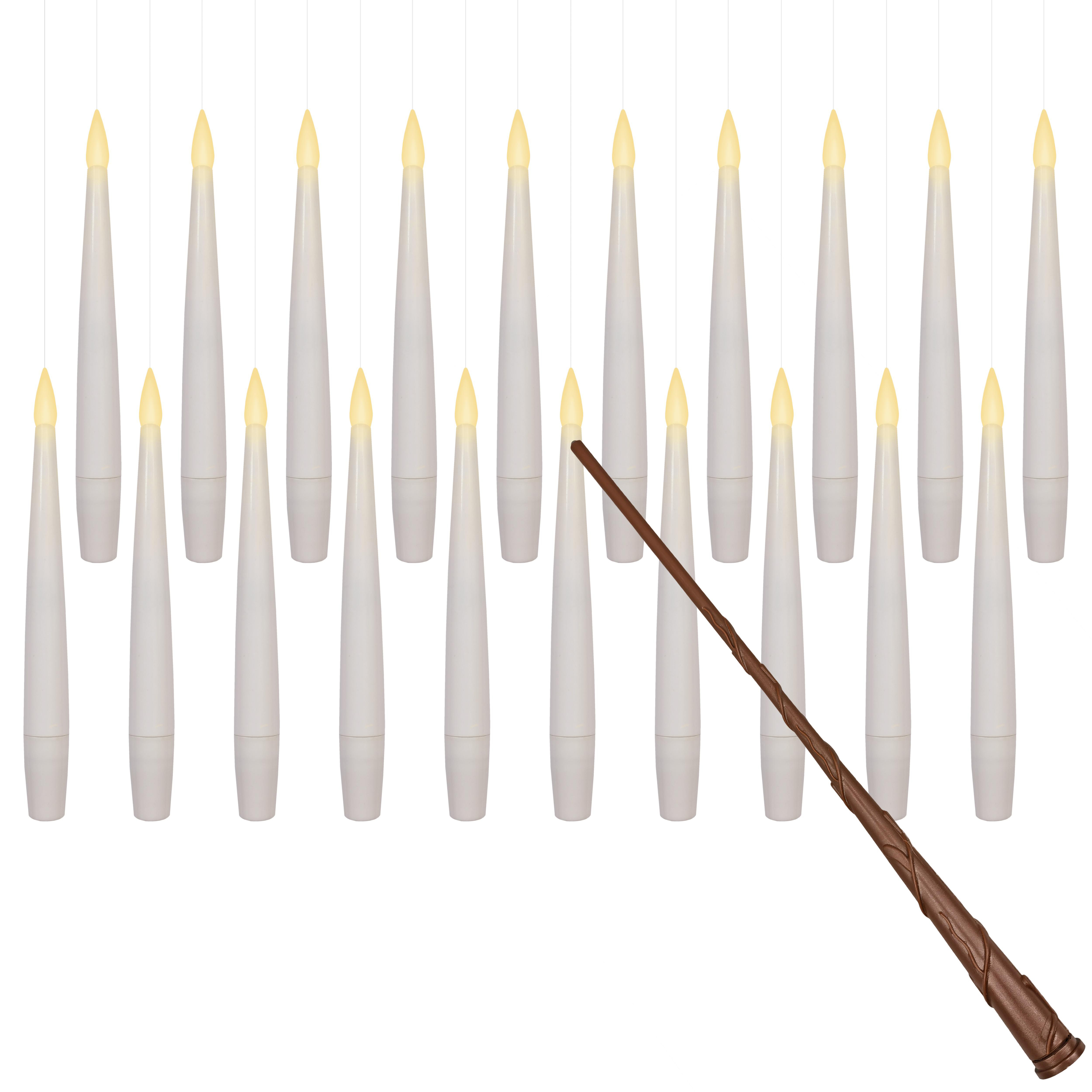 Weiß, Warmweiß LED FHS Weihnachtsbeleuchtung, Set Schwebende 10er Kerzen