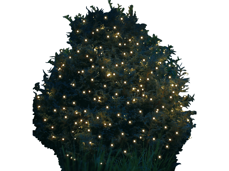 FHS Lichternetz Weihnachtsbeleuchtung, Grün, Warmweiß