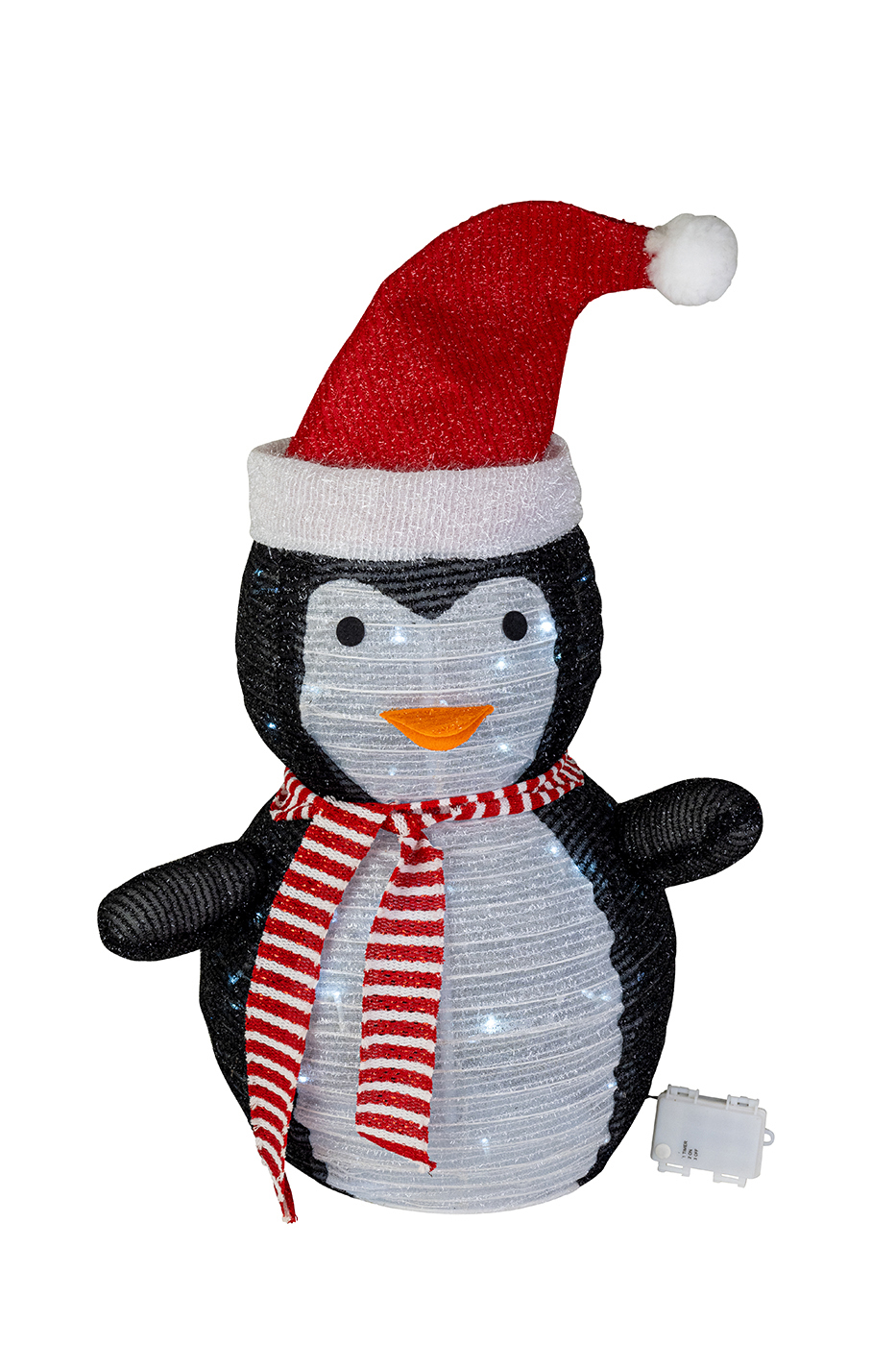 FHS Pop Pinguin LED Weihnachtsbeleuchtung, Weiß Schwarz