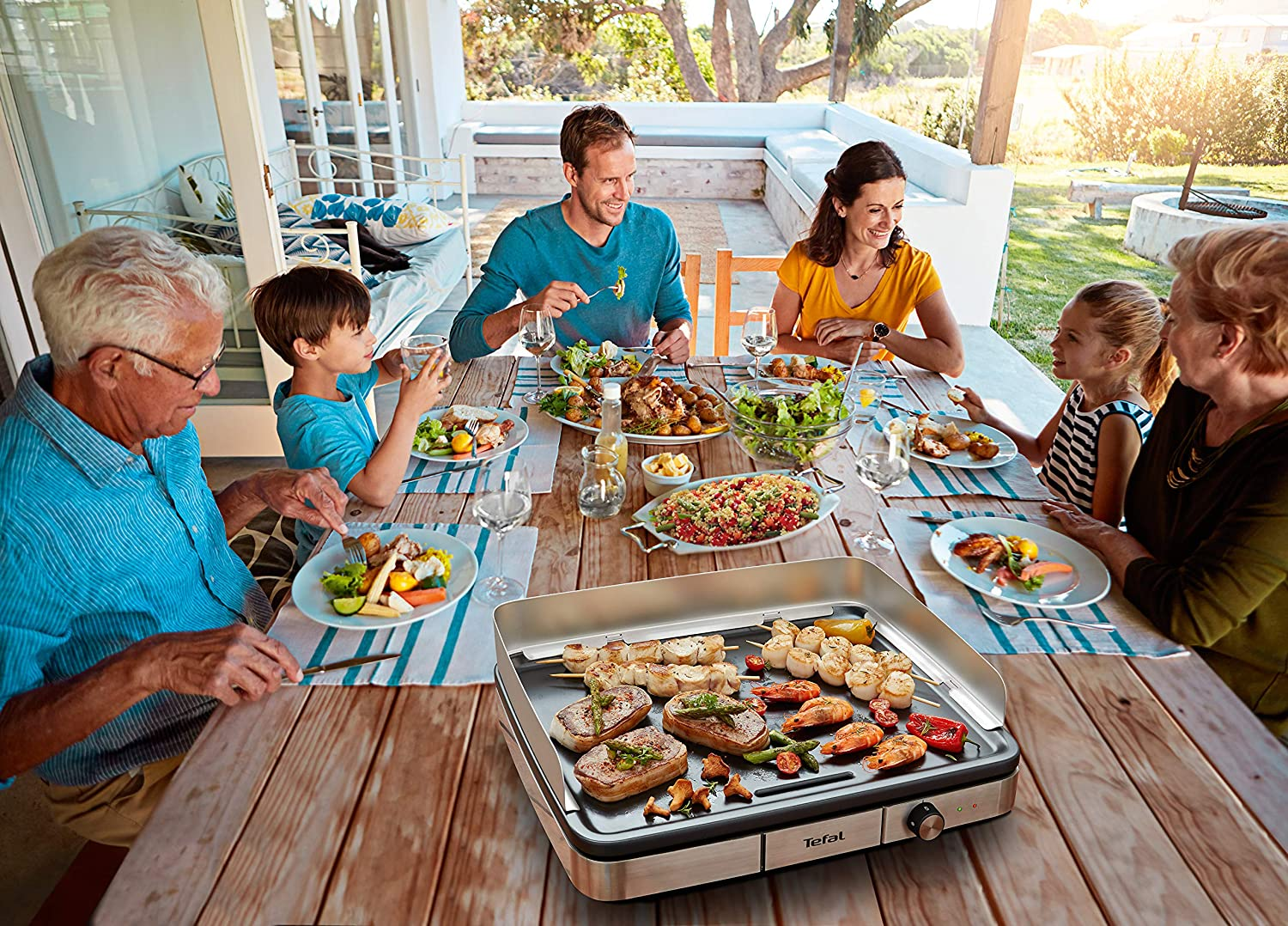 TEFAL Maxi Plancha (CB690D) - Gril de table (‎Noir/Argent)