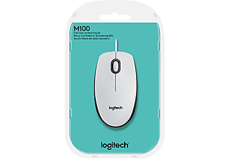 LOGITECH M100 Kablolu 1.000 DPI USB Mouse - Beyaz_5