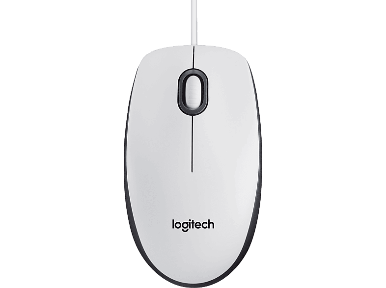 LOGITECH M100 Kablolu 1.000 DPI USB Mouse - Beyaz