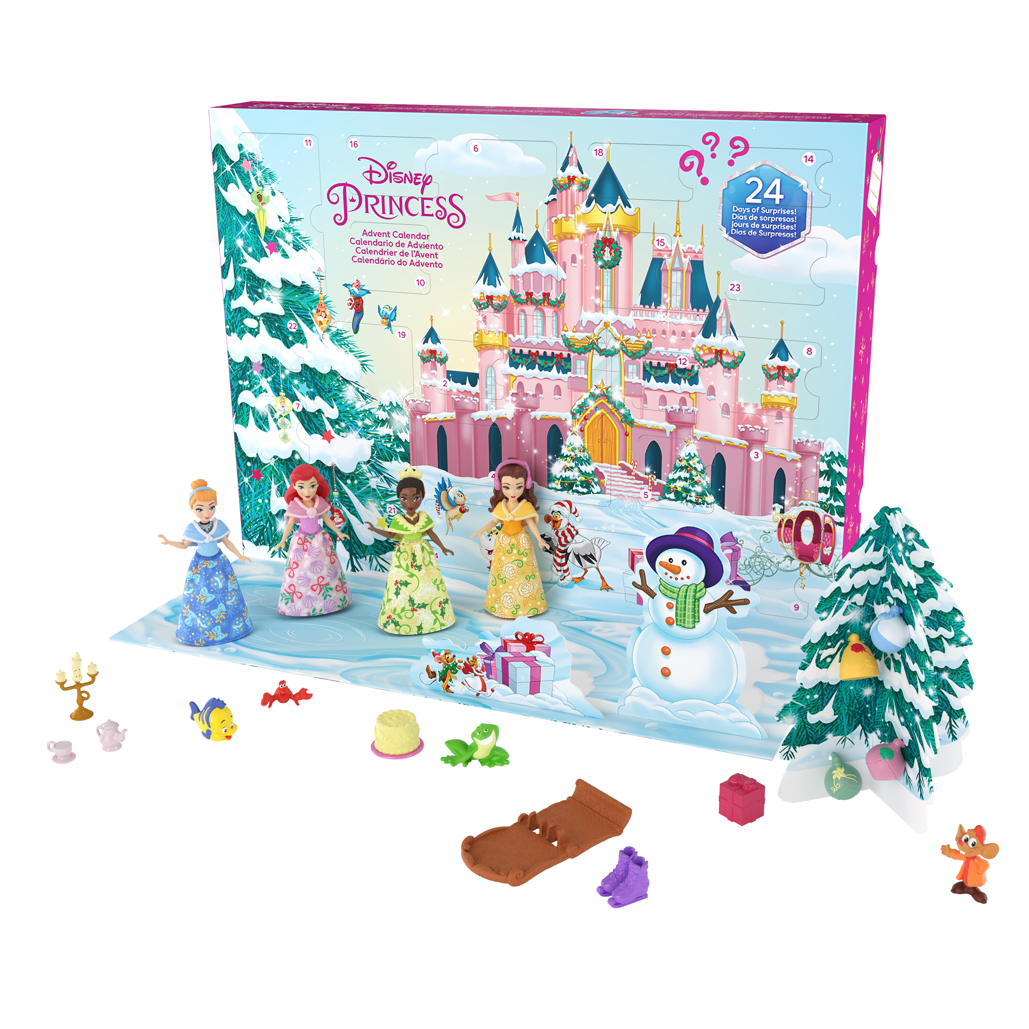 HLX06 Disney Adventskalender Mehrfarbig BARBIE Prinzessin