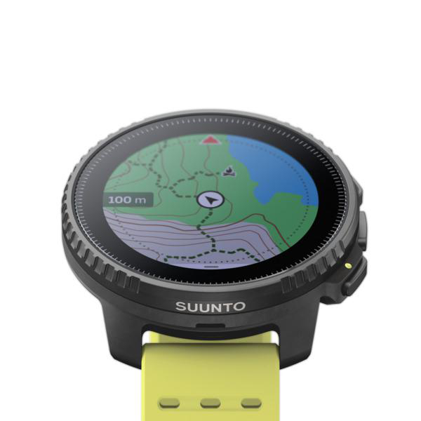 SUUNTO Vertical Smartwatch Glasfaserverstärktes Polyamid Lime Silikon, Black Einheitsgröße