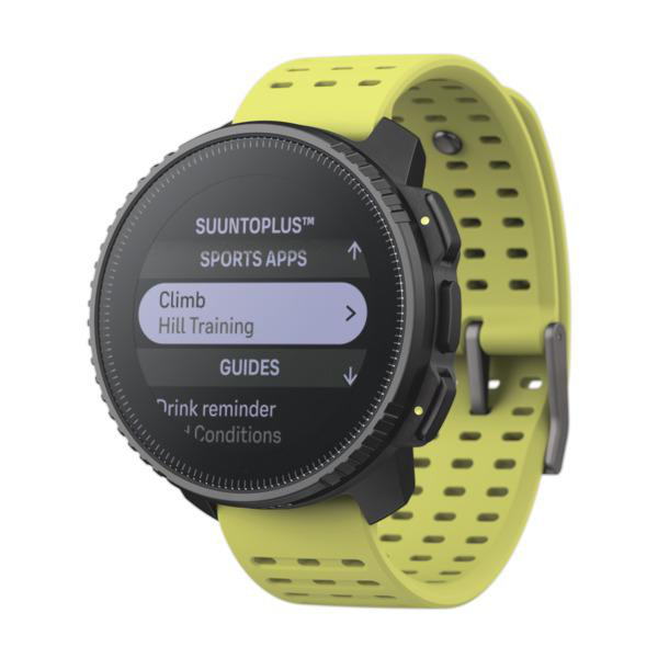 SUUNTO Vertical Smartwatch Polyamid Black Einheitsgröße, Glasfaserverstärktes Lime Silikon