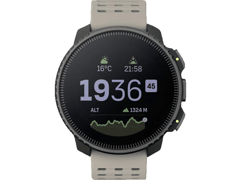 SUUNTO Vertical Smartwatch Glasfaserverstärktes Polyamid Einheitsgröße, Black Sand Silikon