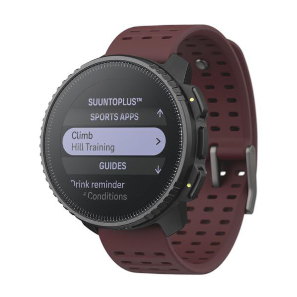 SUUNTO Vertical Smartwatch Glasfaserverstärktes Polyamid Silikon, Black Ruby Einheitsgröße